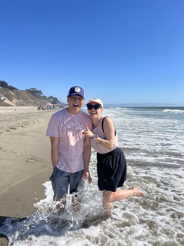 At the Beach in Santa Cruz, California