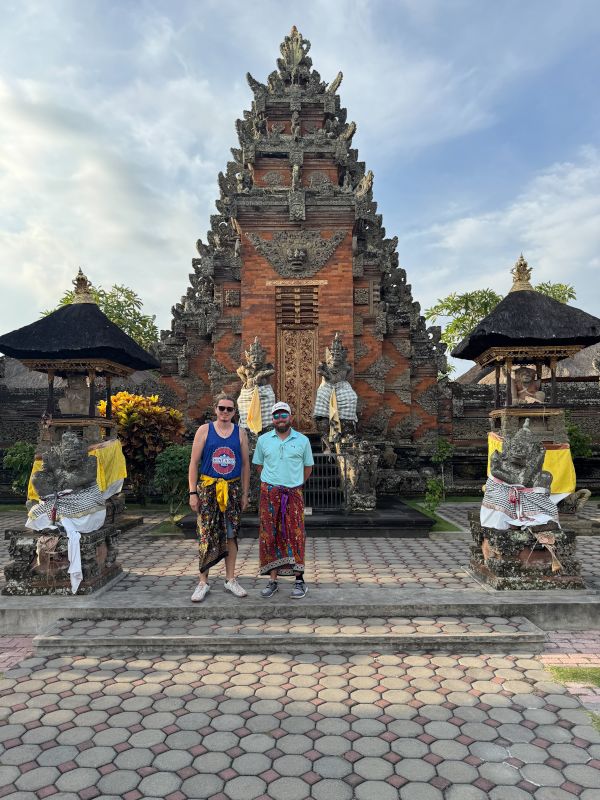 At a Temple in Bali