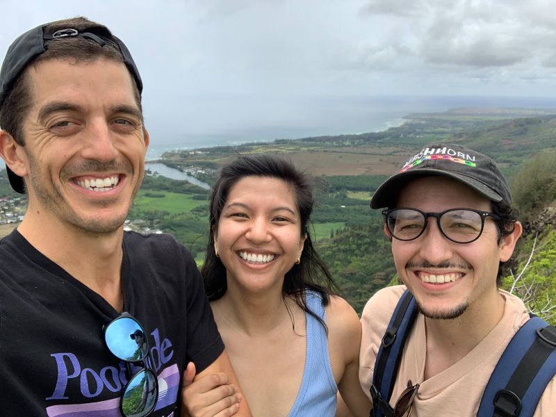 Keith Hiking with Friends