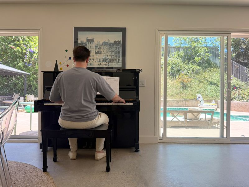 Aubin Playing Piano