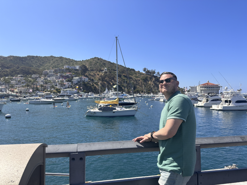 Michael at Catalina Island in California