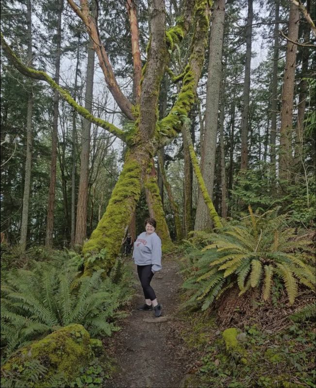 Maggie Hiking on the Washington Coast