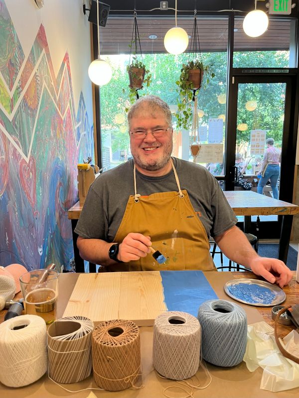 Owen at a Portland Crafting Shop