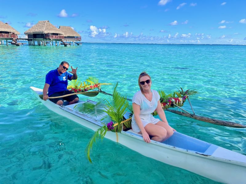 Breakfast Boating in Bora Bora