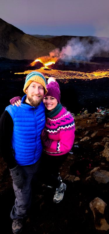 Hiking to an Active Volcano in Iceland