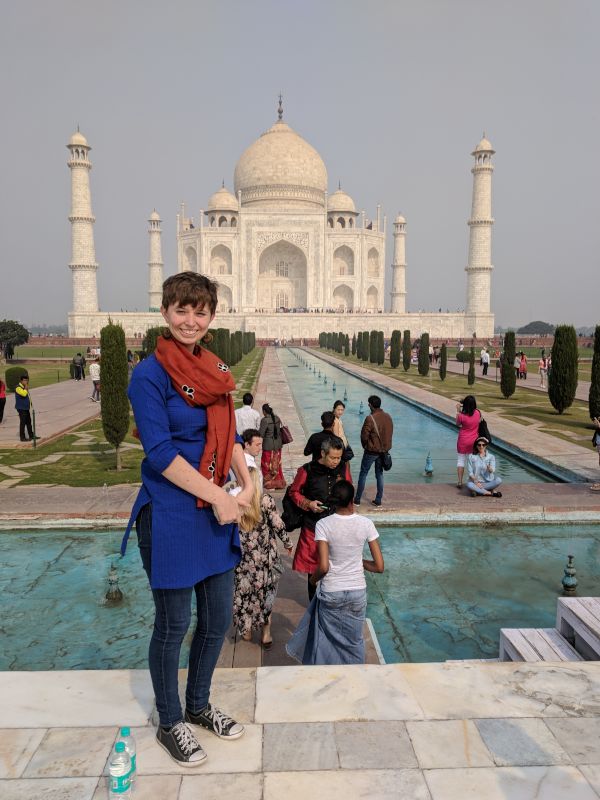 At the Taj Mahal