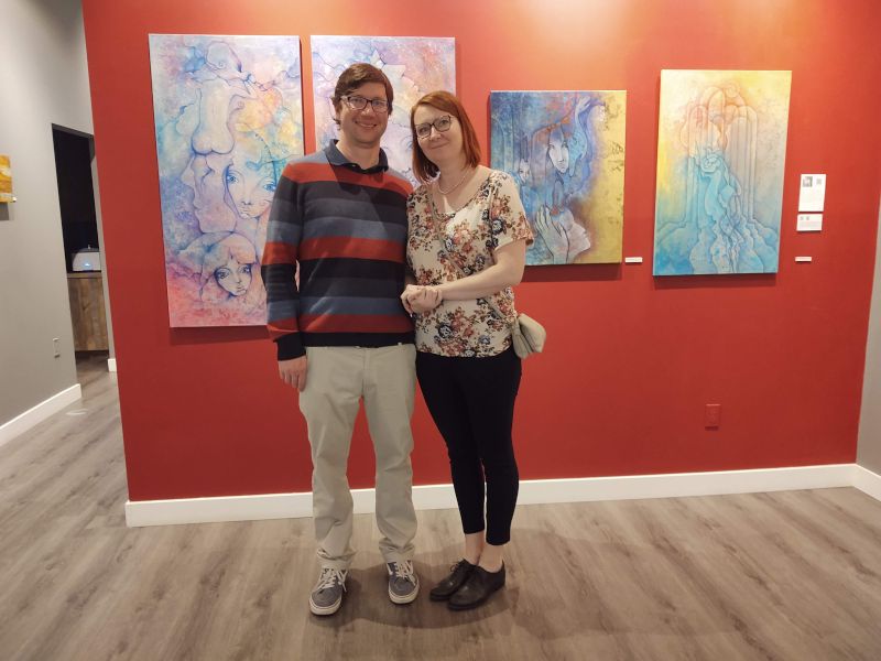 At Katerina's Art Show