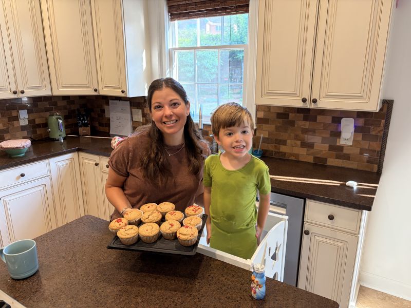 Baking Muffins with Henry