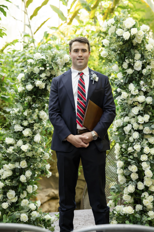 Trevor Officiating A Wedding