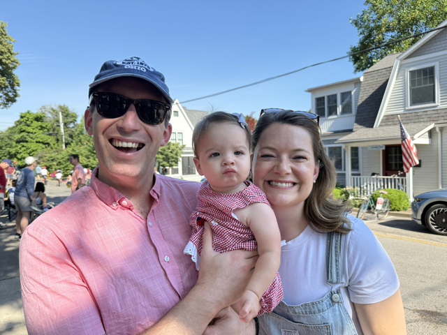 At a 4th of July Parade