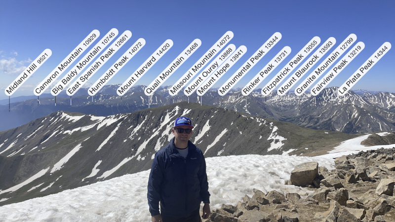 Ryan Hiking the Colorado Mountains
