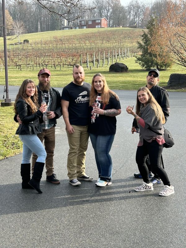 Hanging Out with Friends at the Vineyard