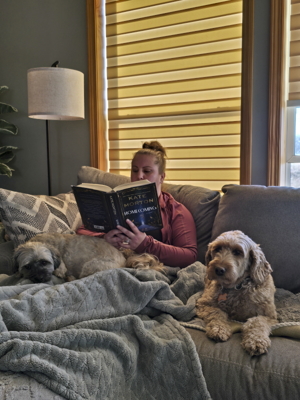 Alicia Enjoying a Good Book