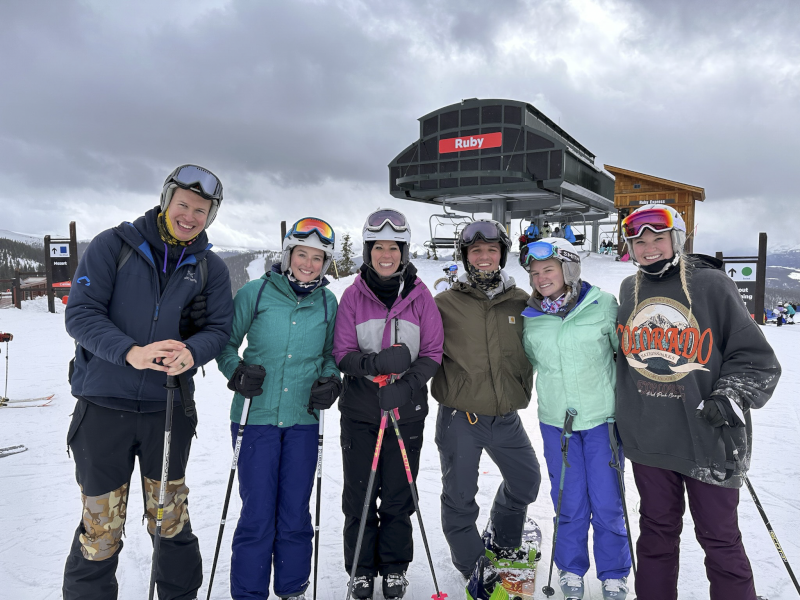 Skiing with Some of Colby's Family