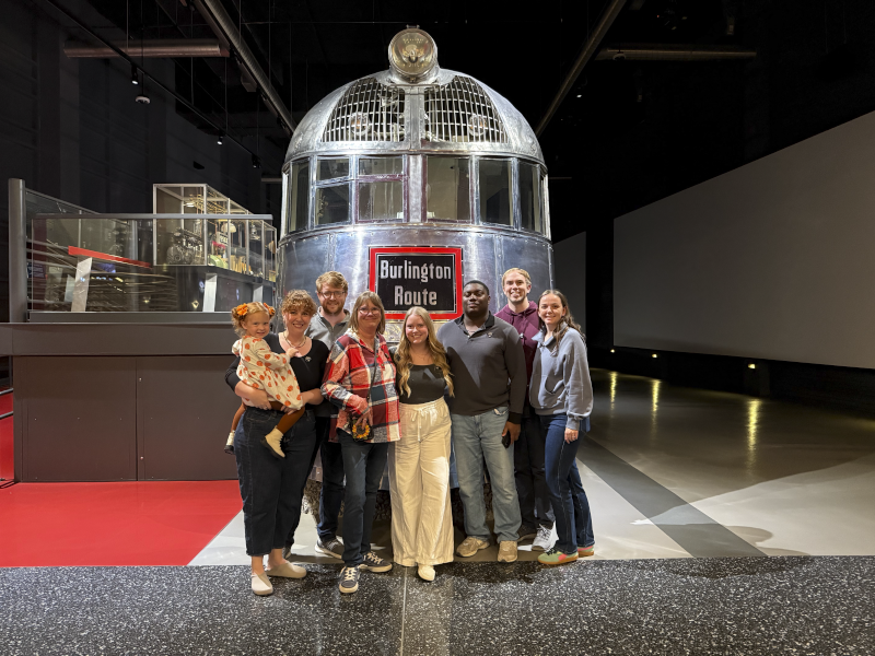 The Monk Family Visiting a Local Museum