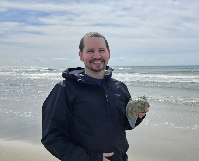 Bradley with a Shelling Find