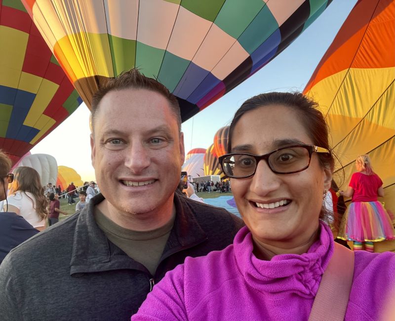 At the Balloon Festival