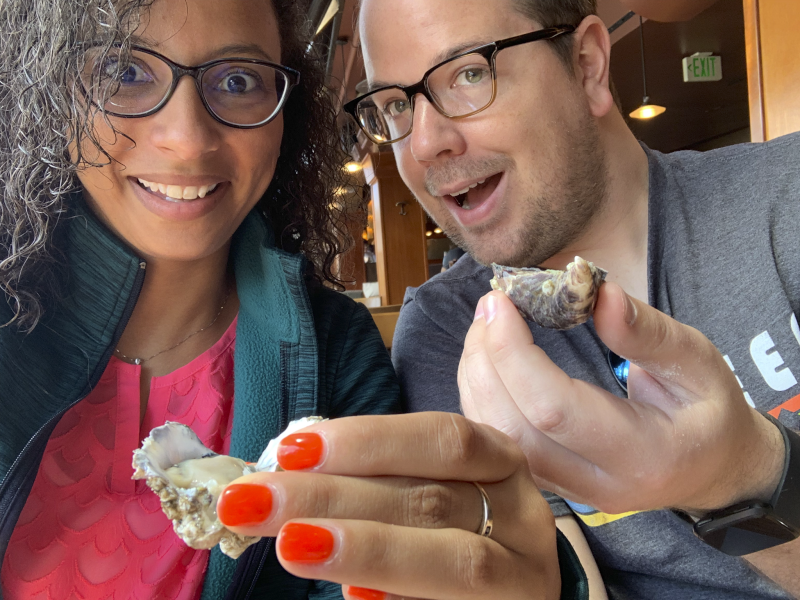 We'll Try Almost Anything Once; This Is Us Trying Oysters in Seattle, WA