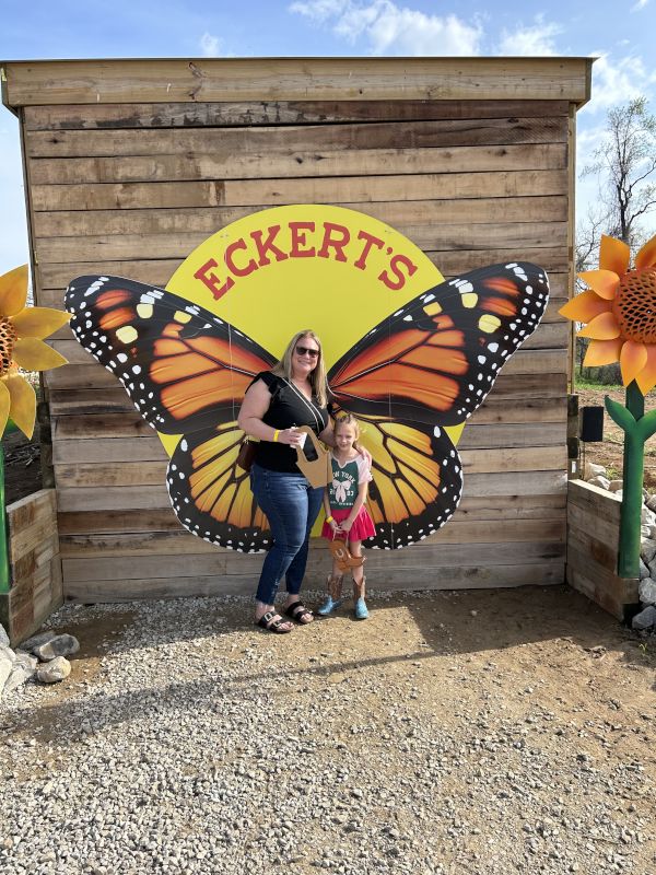 At the Tulip Trail with Jessica's Niece
