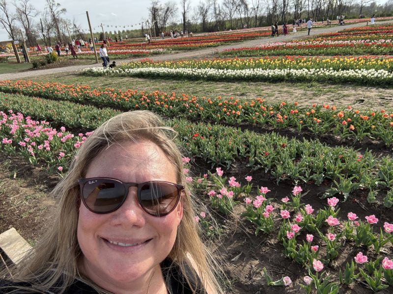 Jess within the Tulip Field