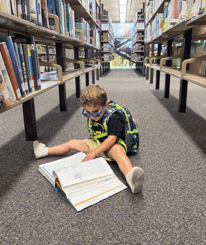 Jackson at the Local Library