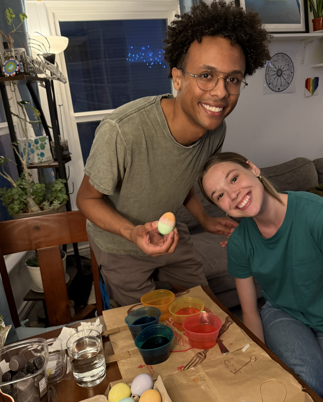 Dyeing Easter Eggs
