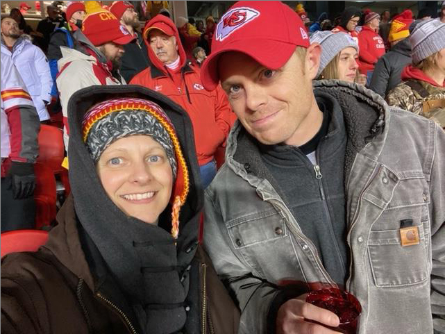 Cheering On the Chiefs at a Playoff Game!