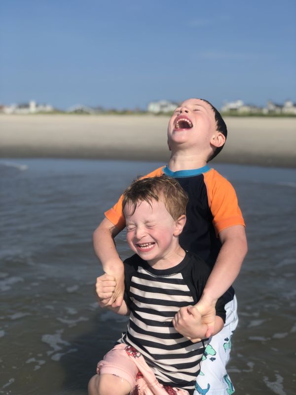 Brothers Sharing a Laugh