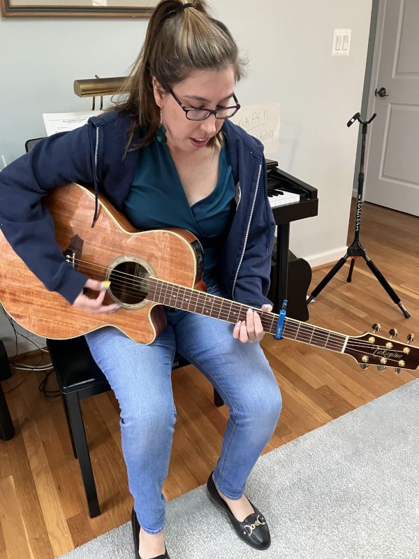 Joanna Plays Guitar and Piano