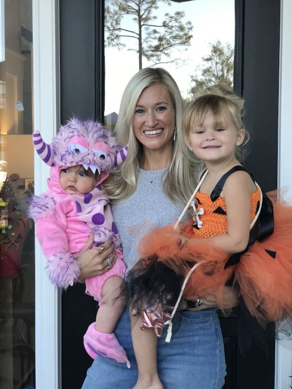 Trick-or-Treating With Our Goddaughters