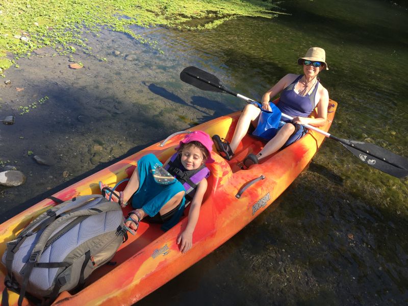 Kayaking With Our Niece
