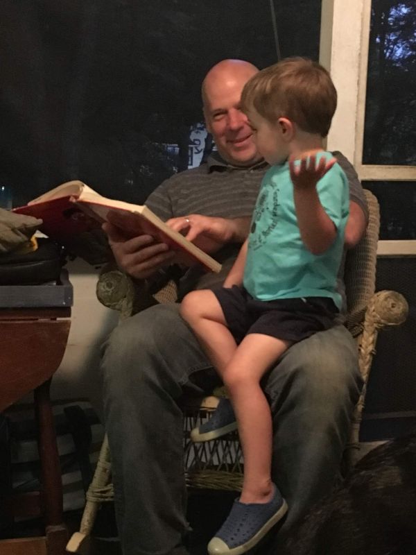 Reading With Our Nephew
