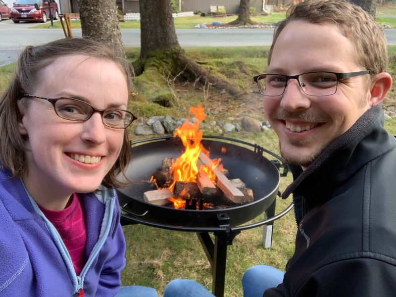 Enjoying the Fire Pit