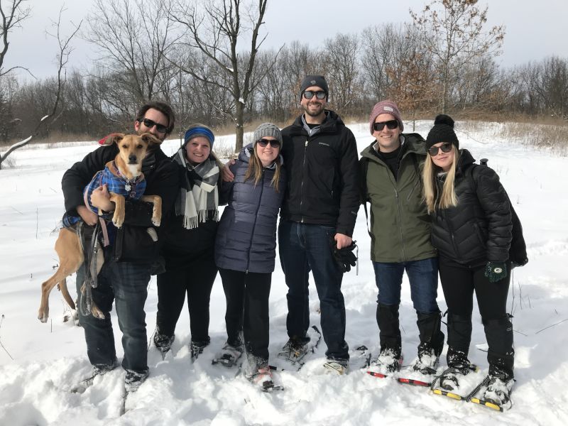 Snowshoeing With Friends