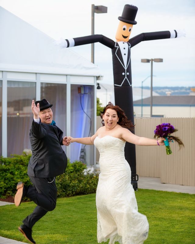 Fun on Our Wedding Day