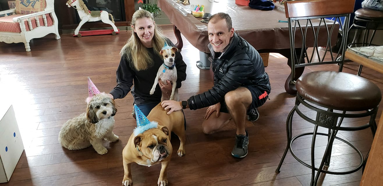 Birthday Party for Our Dog, Meeko & His Best Friends