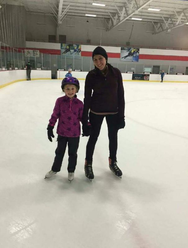 Molly Skating With Our Niece